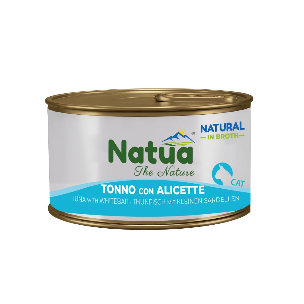 Natua Cat Natural Tonno Alicette Broth 85g Lattina Natua Cat Natural Tonno Alicette Broth 85g Lattina